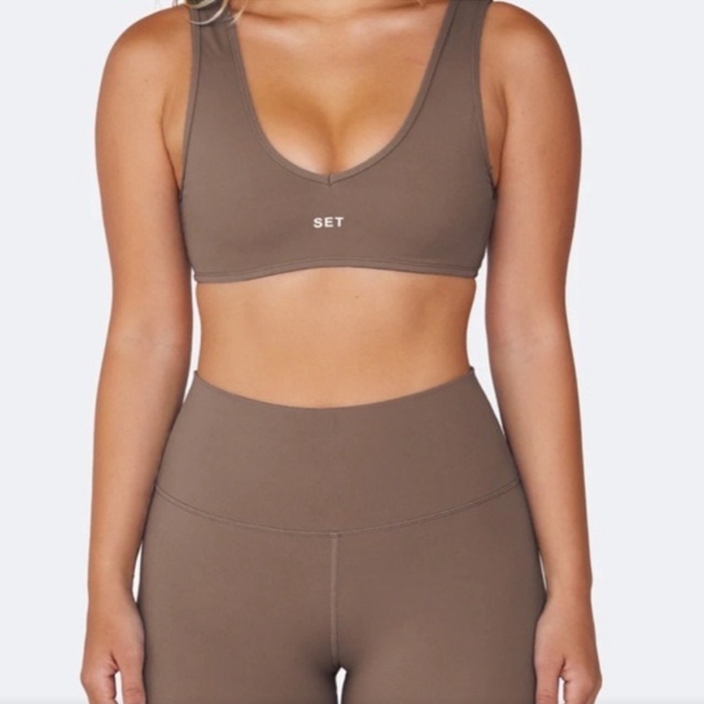 SET sportbody dugout leggings +dip bra SMALL